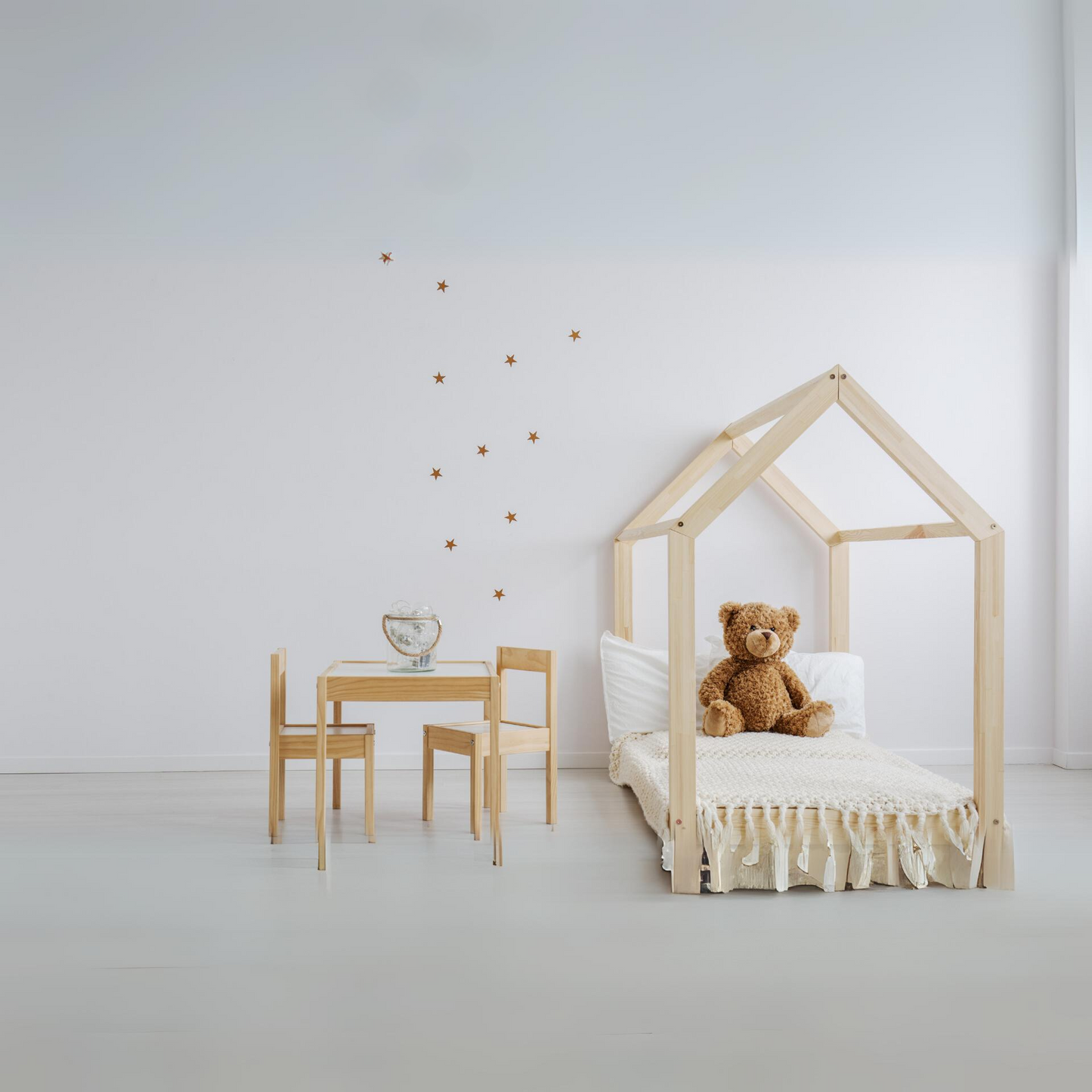 PLANET & CHILD - Two Piece Bedroom Set - White/Pine Effect